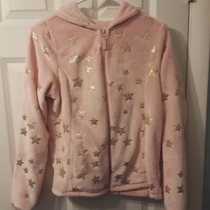 💙💚SOLD💙💚Fleece hooded jacket